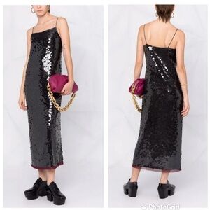 Tory Burch sequin-embellished sleeveless maxi dress